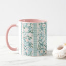 Search for pink and mint mugs Flowers