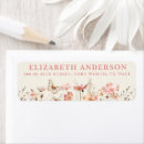 Search for boho chic return address labels Floral