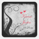 Search for lovebird wedding stickers Floral