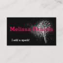 Search for spark business cards Black and white