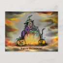Search for witch cat postcards Pumpkin