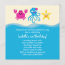 Search for sea creatures birthday invitations Starfish