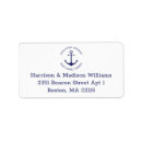 Search for nautical anchor return address labels Coastal