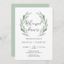 Search for wreath rehearsal dinner invitations Watercolor