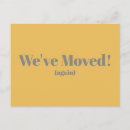 Search for yellow and grey postcards New home