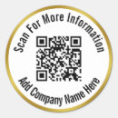 Search for qrcode stickers Black white and gold