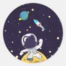 Search for outer space exploration stickers Astronaut