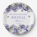 Search for violet floral plates Bridal shower