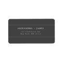 Search for charcoal return address labels Modern