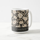 Search for black white floral print pattern mugs Modern