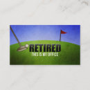 Search for funny retirement business cards Retired