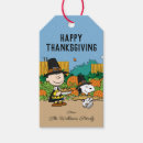 Search for charlie brown gift tags Thanksgiving