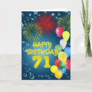 Search for 71st birthday cards Celebration