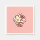 Search for pink cupcake napkins Baby shower