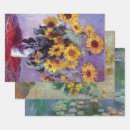 Search for claude monet painting wrapping paper Sunflowers