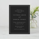 Search for formal dinner invitations Black and white