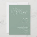 Search for natural wedding invitations Sage green