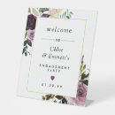 Search for floral engagement party signs Watercolor