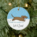 Search for weiner dog christmas tree decorations Dachshund