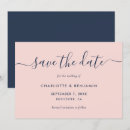 Search for blush and navy invitations Simple
