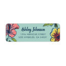 Search for hawaiian flower return address labels Flowers