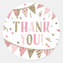 Search for pink banner stickers Thank you