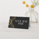 Search for art deco place cards Black