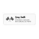 Search for race car return address labels Vintage