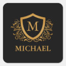 Search for square monogram stickers Minimalist