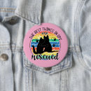Search for rescued cat badges Pet adoption