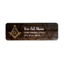 Search for compass return address labels Masonic