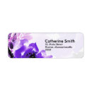 Search for purple floral wedding return address labels Rose