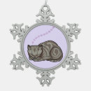 Search for sleeping cat christmas tree decorations Kitty