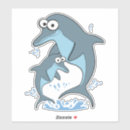 Search for dolphin cartoon stickers Animal