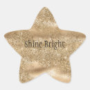 Search for gold star glitter stickers Glam