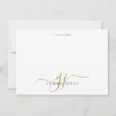 Search for gold initials note cards Monogrammed