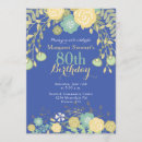 Search for royal blue and yellow invitations Botanical