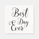 Search for best day ever napkins Bride