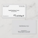 Search for radiology business cards Health care