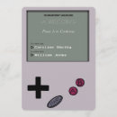 Search for gamer party invitations Retro