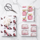 Search for shoe design wrapping paper For her