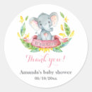 Search for pink elephant baby shower stickers It's a girl