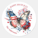 Search for butterfly flag stickers 4th of july