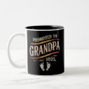 Search for promoted to grandpa mugs 2025