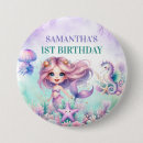 Search for 1st birthday badges Under the sea