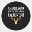 Search for funny hunting stickers Men