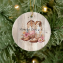 Search for cowgirl boots christmas tree decorations Pink