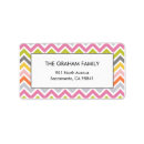 Search for modern chevron return address labels Simple
