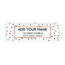 Search for black polka dot return address labels Simple