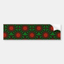Search for red flower bumper stickers Pattern